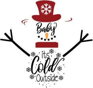 Baby It’s Cold Outside Snowman Iron On Transfer #14