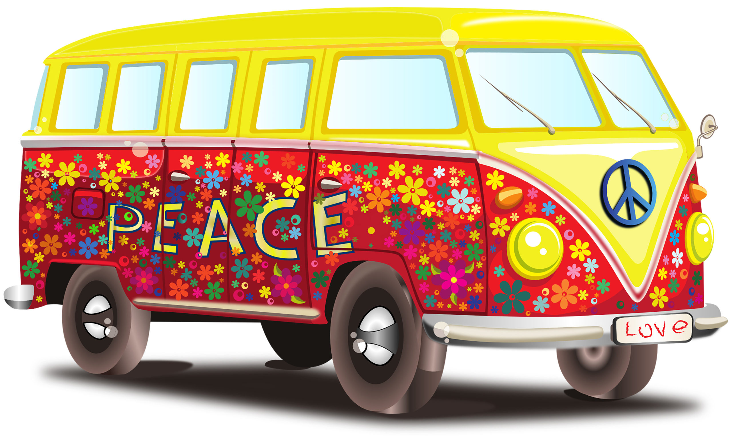 Автобус хиппи Peace Love