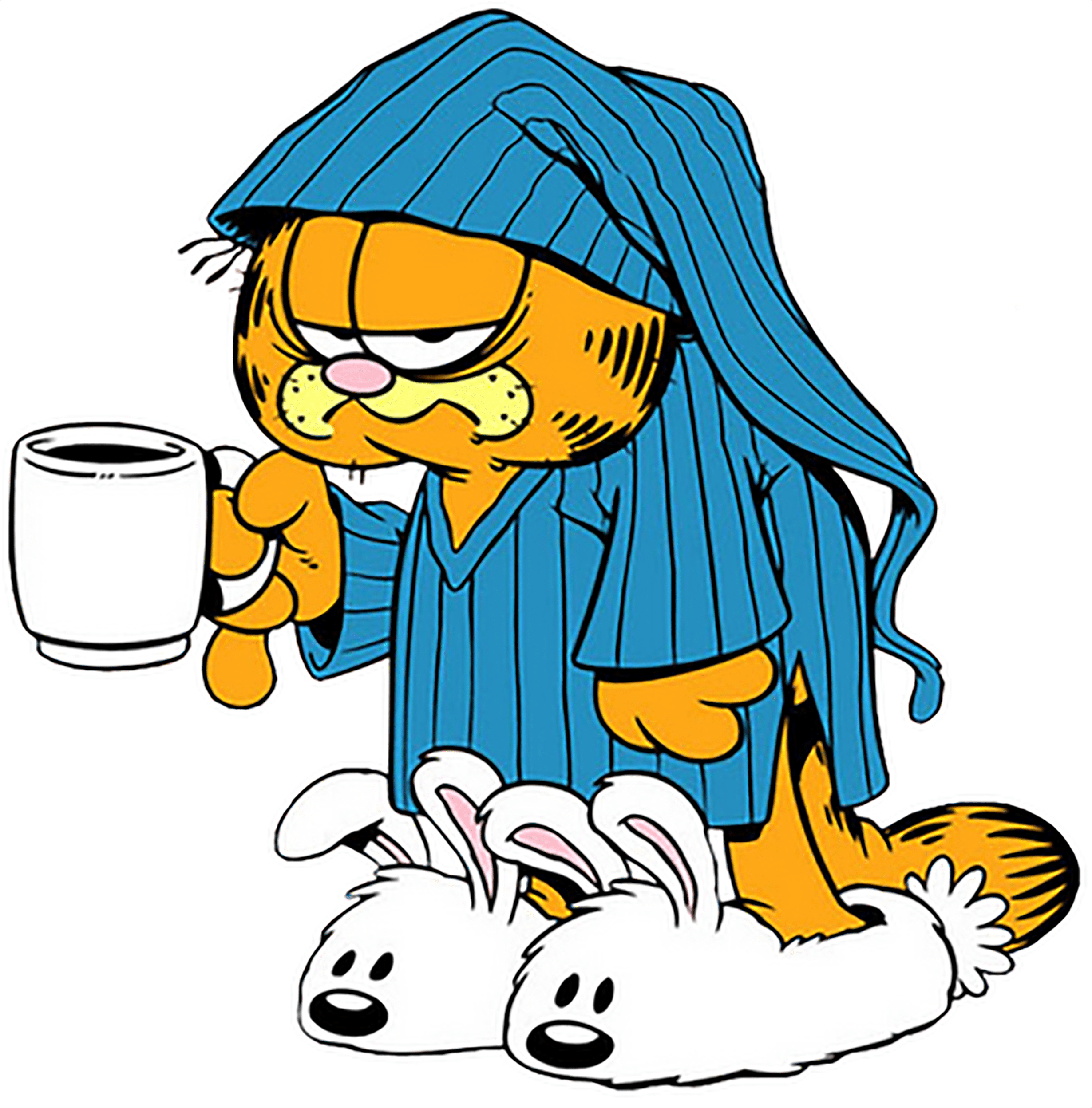 A4 A6. A5 Garfield Staring Iron On Transfer For Dark or Light Fabrics 
