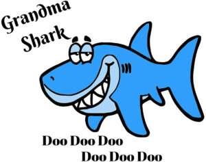 Grandma Shark Doo Doo Doo Iron On Transfer #9