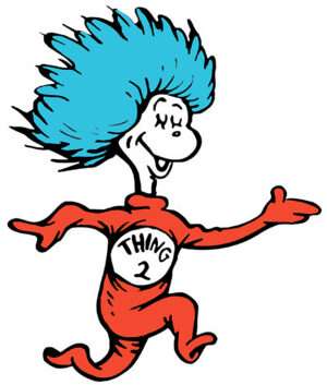Dr Seuss Thing Two Iron On Transfer #22