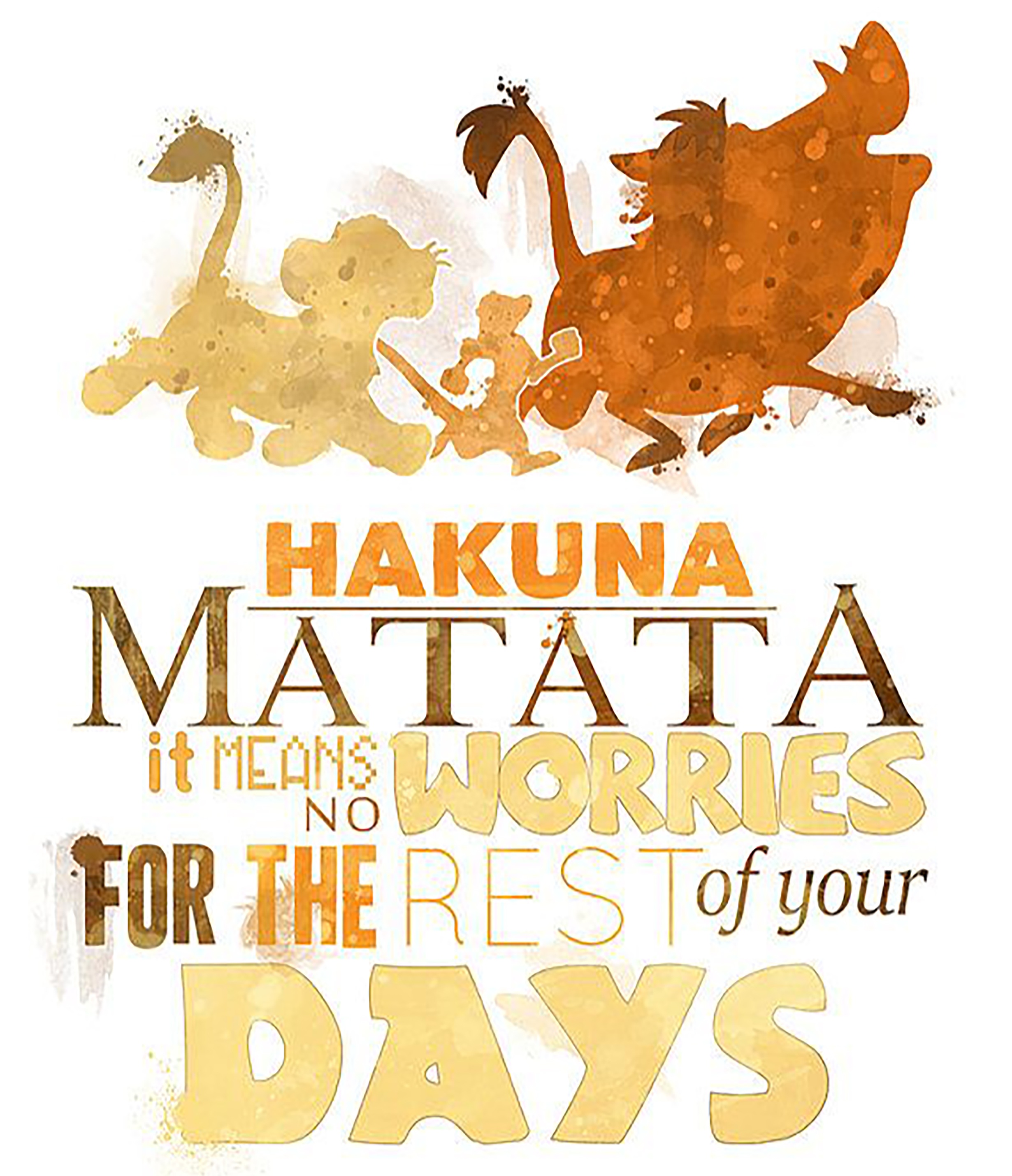 The Lion King Hakuna Matata Iron On Transfer #4 - Divine Bovinity Design