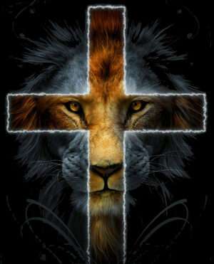 The Lion Of Judah Cross Iron On Transfer #2