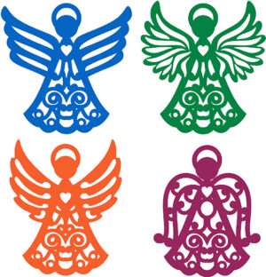 Angels Iron On Transfer #1