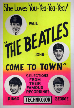 The Beatles Vintage Poster Iron On Transfer #2
