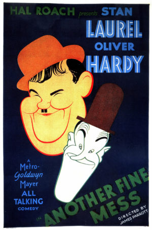 Laurel and Hardy In Another Fine Mess Movie Poster Iron On Transfer #1