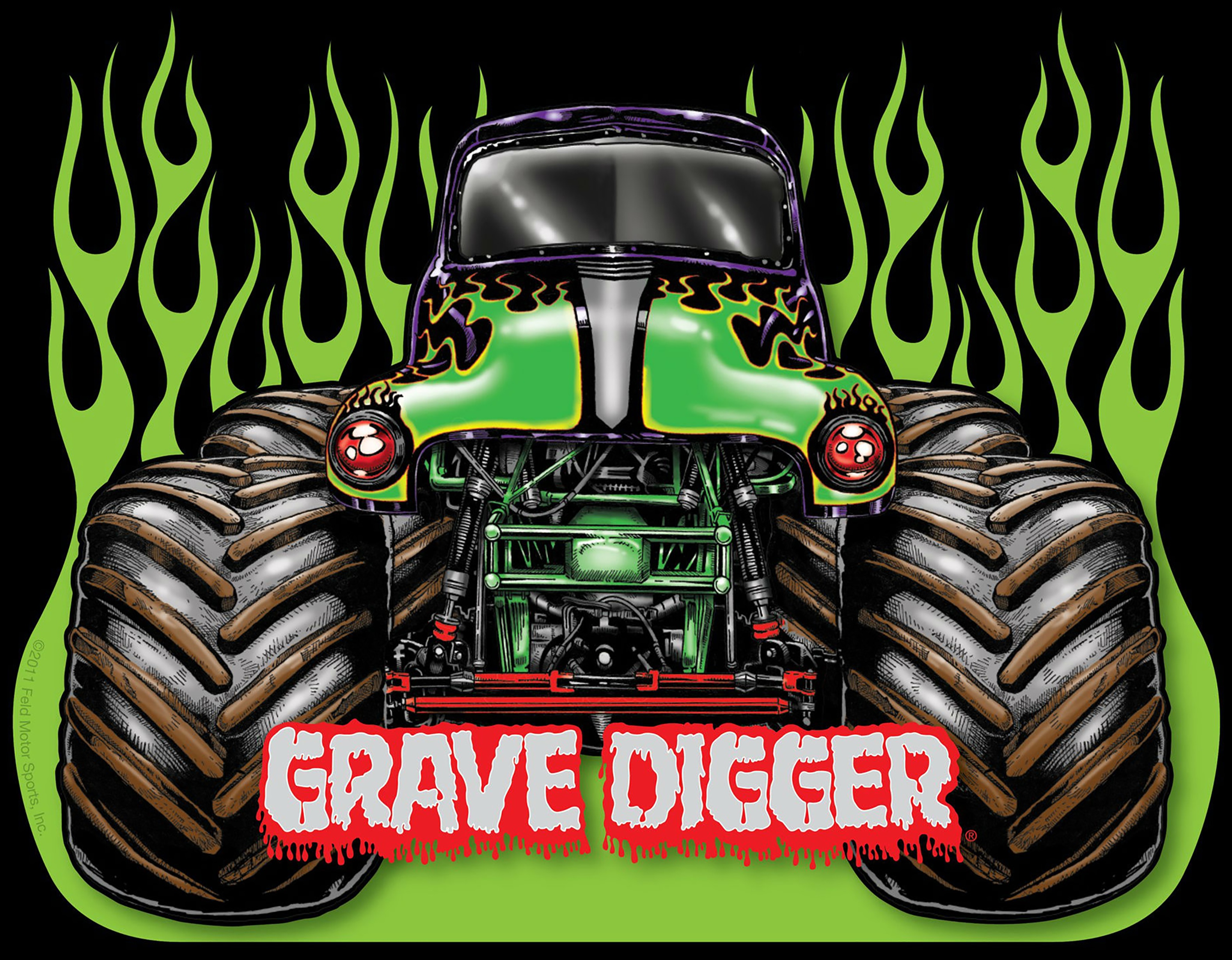 Monster Truck Grave Digger Iron On Transfer 2 Divine Bovinity Design