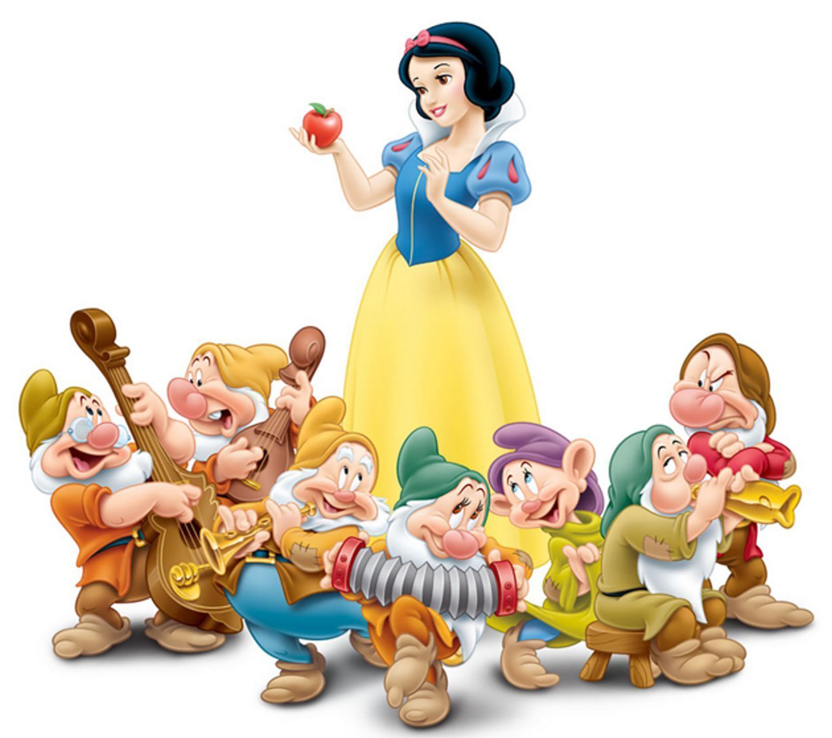 SNOW WHITE AND THE SEVEN DWARFS IRON ON TRANSFER #2 