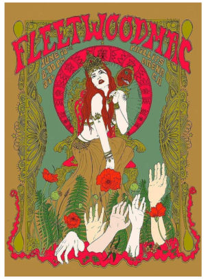 Fleetwood Mac Vintage Concert Poster Iron On Transfer #3