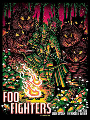 Foo Fighters Concert Poster Iron On Transfer #1
