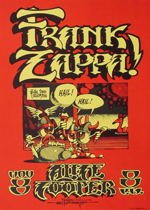 Frank Zappa Concert Poster Iron On Transfer #1