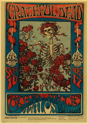 The Grateful Dead Vintage Concert Poster Iron On Transfer #17