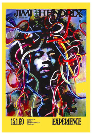 Jimi Hendrix Iron On Transfer #7