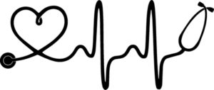 Nurse Doctor Heartbeat Iron On Transfer #1