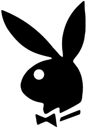 Black Playboy Bunny Iron On Transfer #1