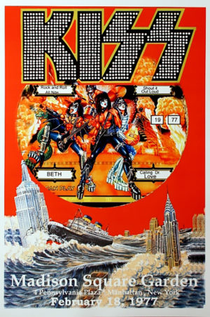 Kiss Vintage Concert Poster Iron On Transfer #3
