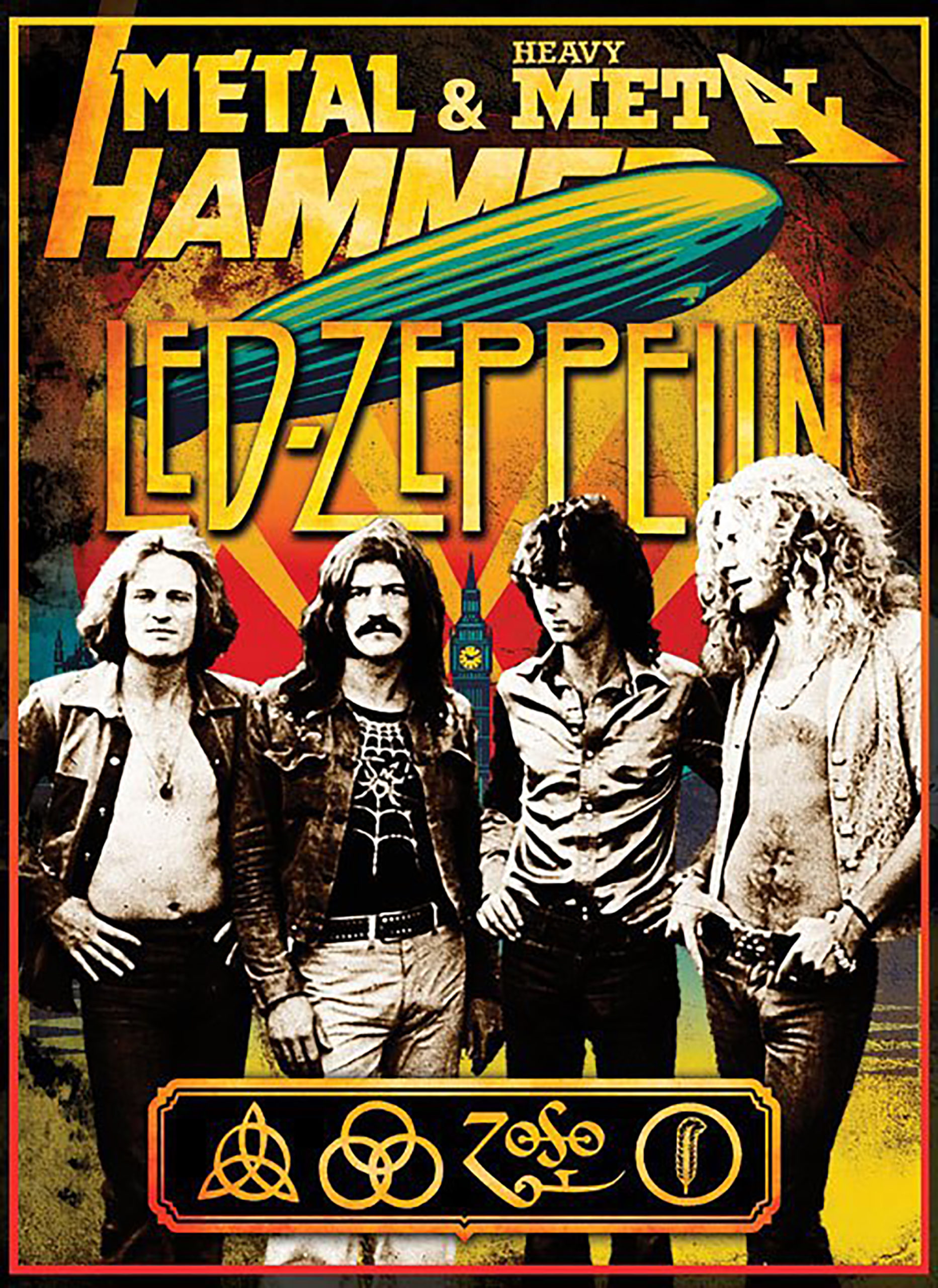 Led Zeppelin Music Poster Iron On Transfer #16 - Divine Bovinity