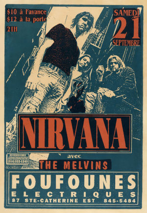 Nirvana Concert Poster Iron On Transfer #4
