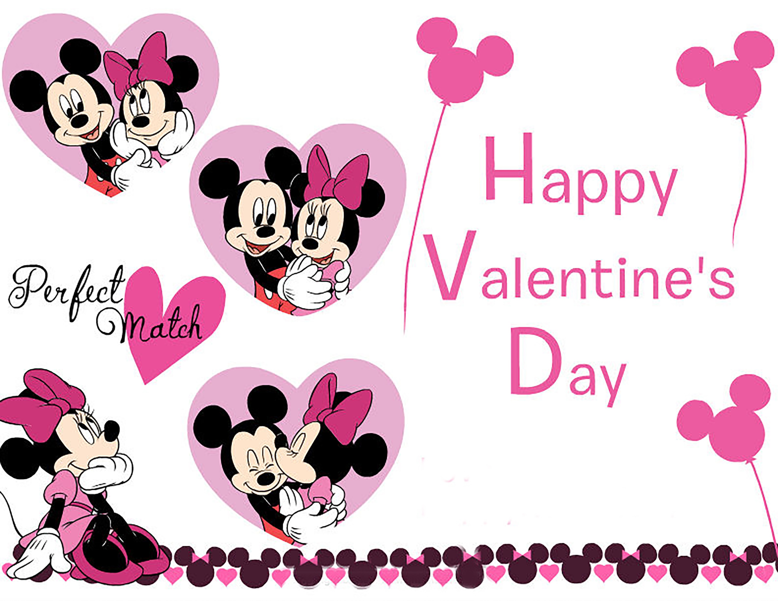 Mickey and Minnie Mouse Valentine Iron On Transfer #5 - Divine Bovinity  Design