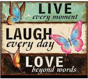 Live Every Moment Love Every Day Love Beyond Words Iron On Transfer #8