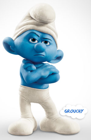 Grouchy Smurf The Smurfs Iron On Transfer #3