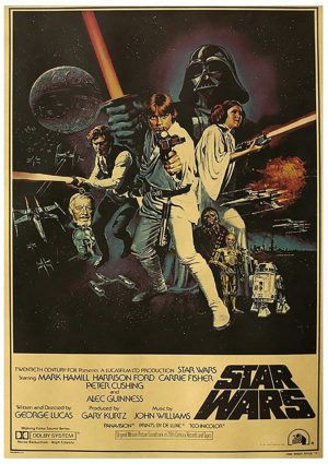 Star Wars Vintage Movie Poster Iron On Transfer #13