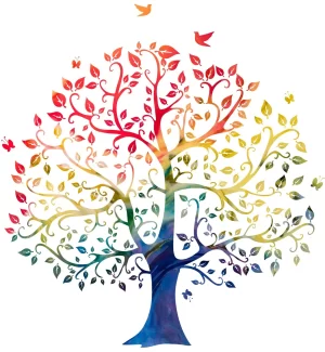 Rainbow Tree Of Life Iron On Transfer #9