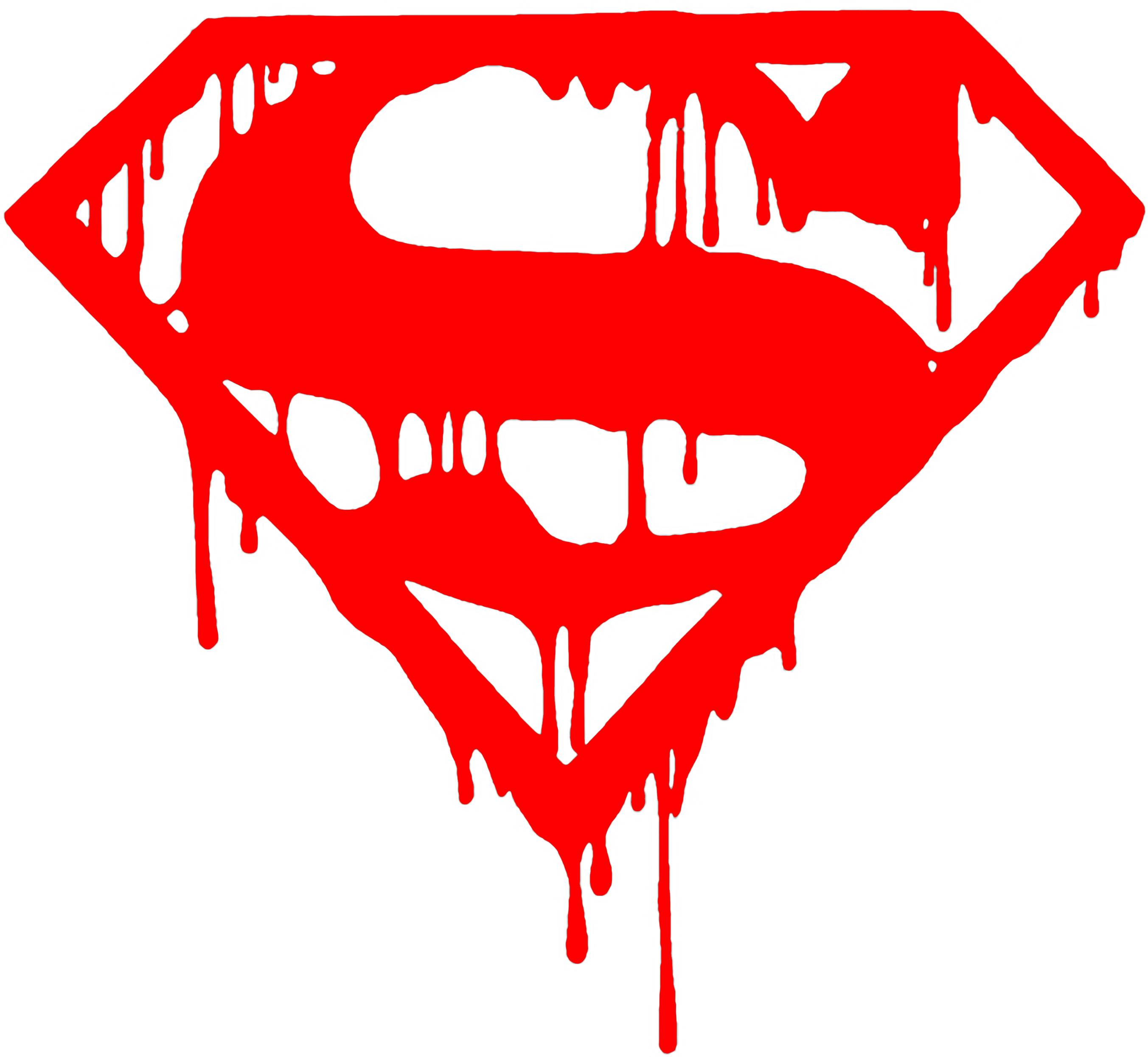 superman logo with number 6