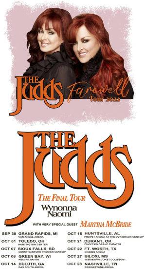 The Judds Farewell Concert Poster Iron On Transfer #3