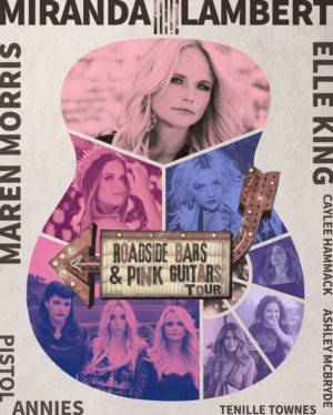 Miranda Lambert Roadside Bars & Pink Guitars Iron On Transfer #1