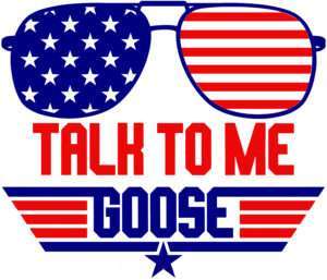 Top Gun Talk To Me Goose Iron On Transfer #7