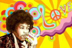 Jimi Hendrix Love Iron On Transfer #9