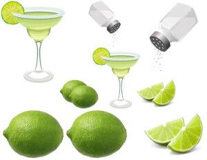 Margarita Salt Lime Collage Iron On Transfer #12