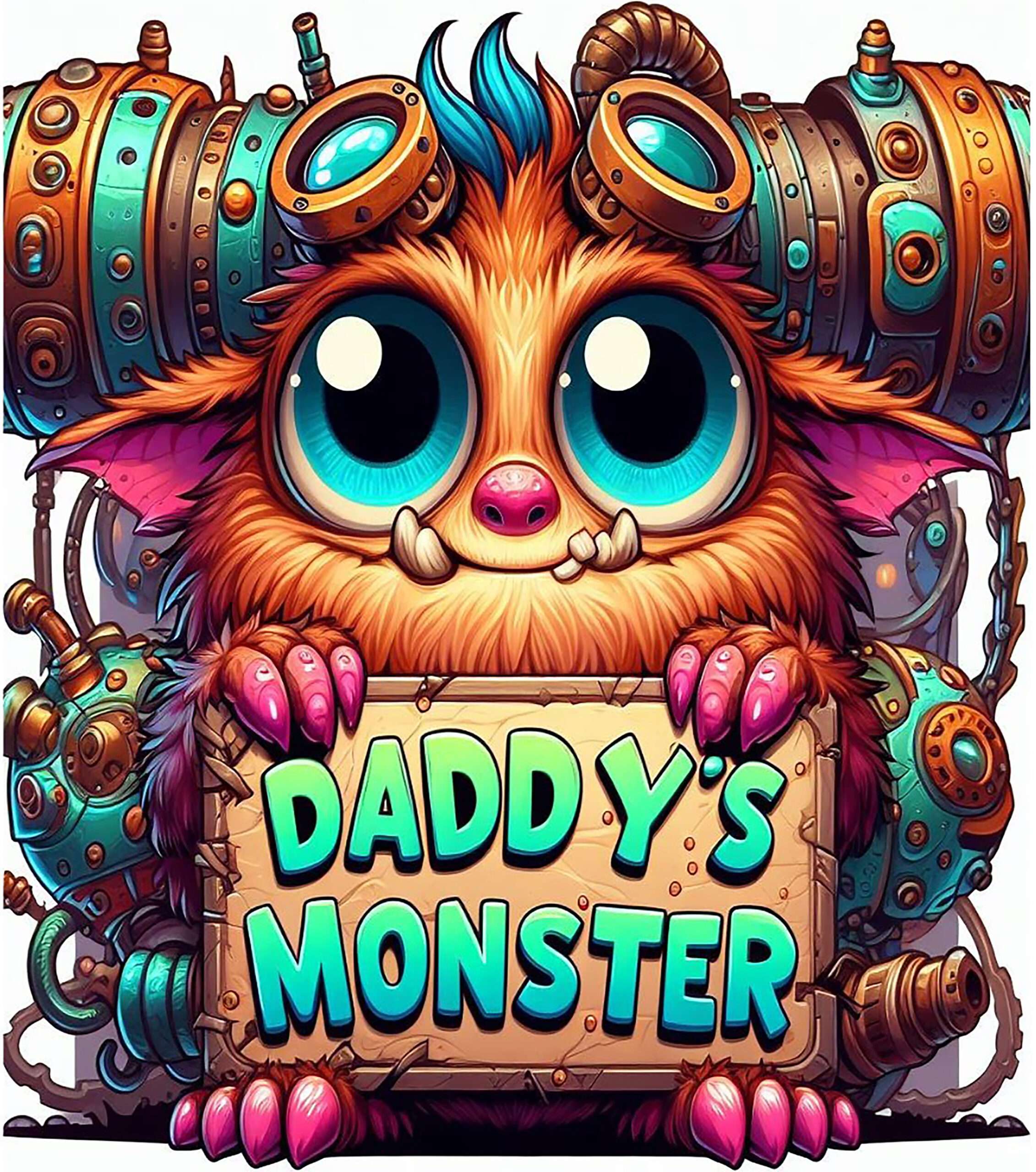 Daddy’s Monster Iron On Transfer #16