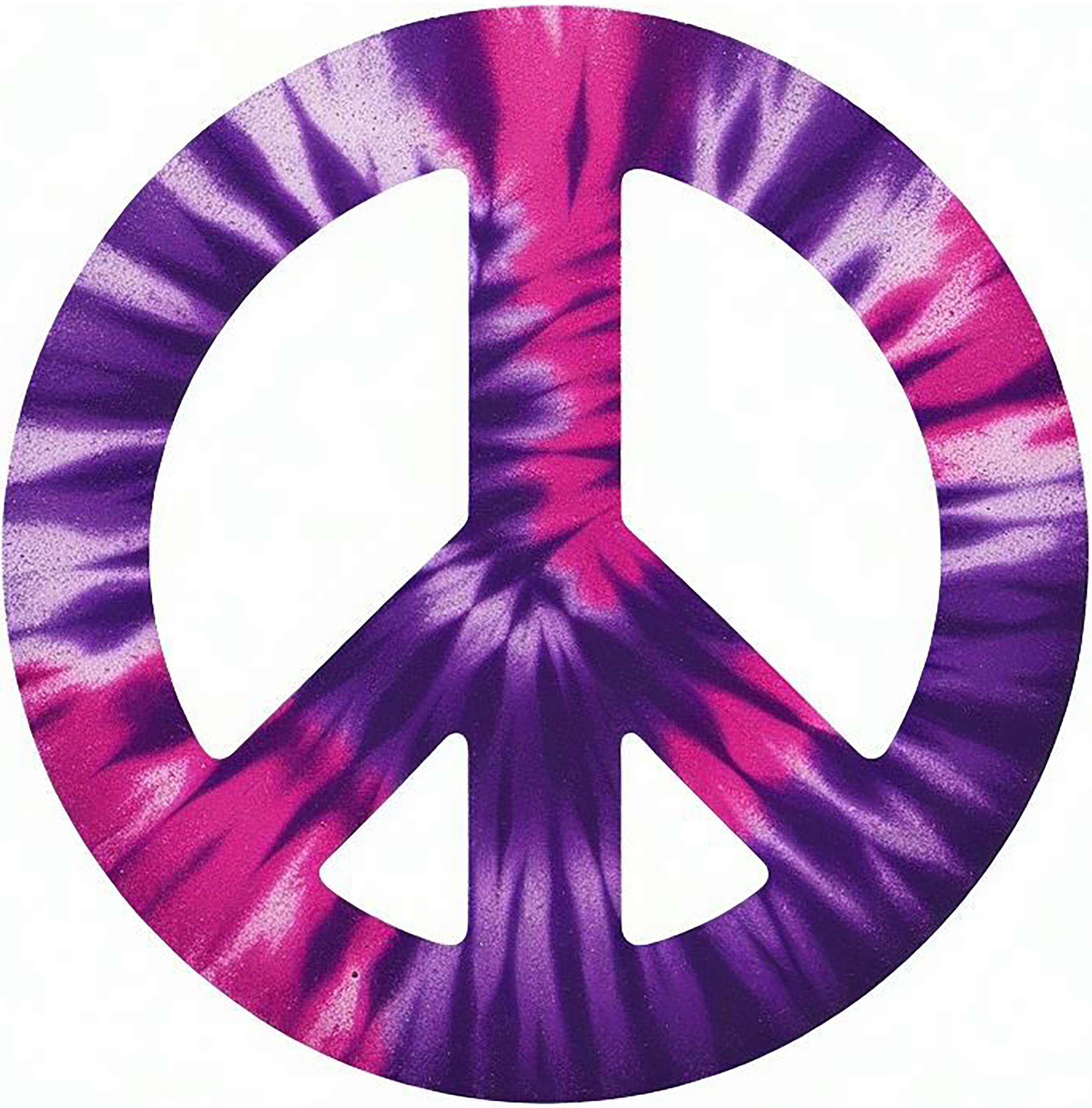 Tie Dye Peace Sign Iron On Transfer #2