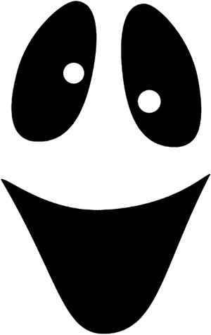 Goofy Ghost Face Iron On Transfer #30