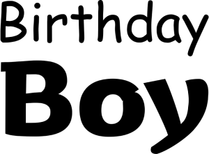 Birthday Boy Iron On Transfer #5