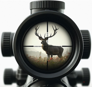 Deer Hunter Crosshairs Gun Scope Iron On Transfer #7