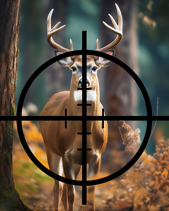 Deer Hunter Crosshairs Iron On Transfer #9