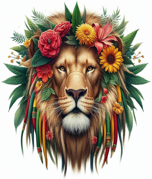 Reggae Rasta Lion Iron On Transfer #12