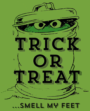 Oscar The Grouch Trick or Treat Iron On Transfer #6